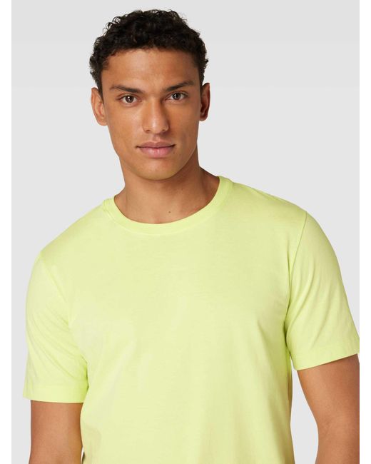 Hanro T-shirt Met Ronde Hals in het Yellow voor heren