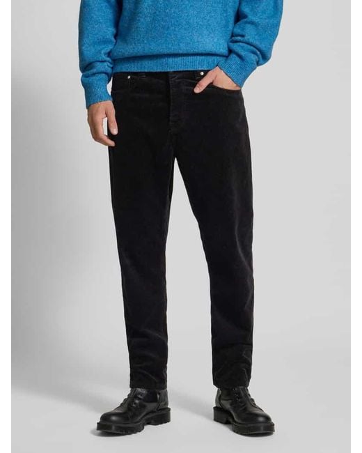 Carhartt Cordhose mit Eingrifftaschen Modell 'NEWEL' in Black für Herren