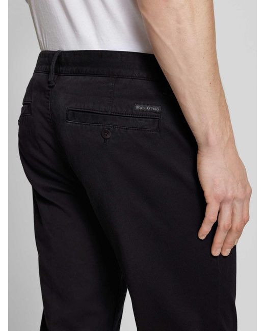 Marc O' Polo Shaped Fit Jeans mit Gürtelschlaufen Modell 'Stig' in Black für Herren