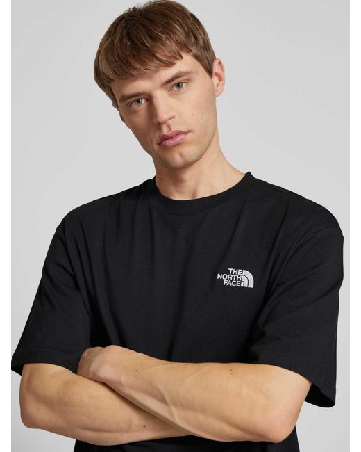 The North Face T-shirt Met Labelstitching in het Black voor heren