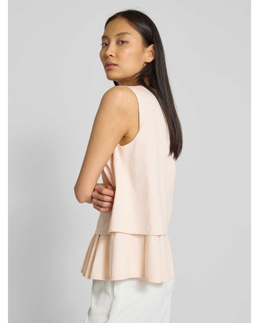 Marc Cain Regular Fit Blousetop in het Natural