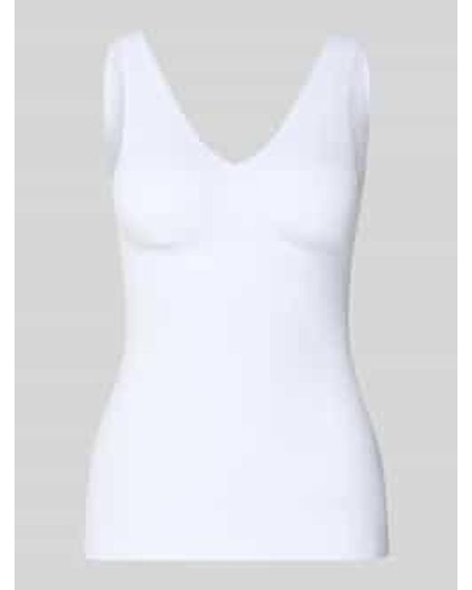 Schiesser Top Met Stretch in het White