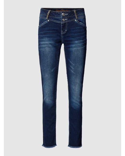 Blue Monkey Slim Fit Jeans mit Ziersteinbesatz Modell 'SANDY' in Blue für Herren