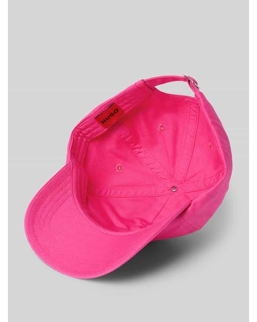 HUGO Pink Basecap mit Logo-Stitching Modell 'Cara'