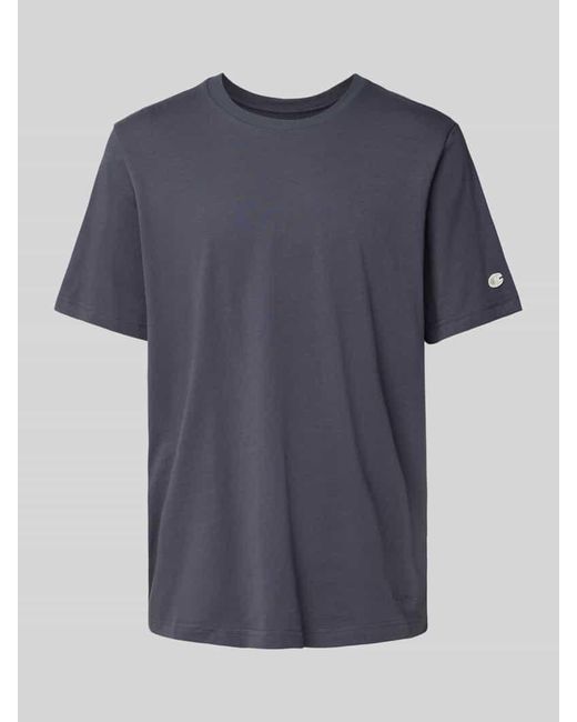 Champion T-Shirt mit Label-Stitching in Blue für Herren