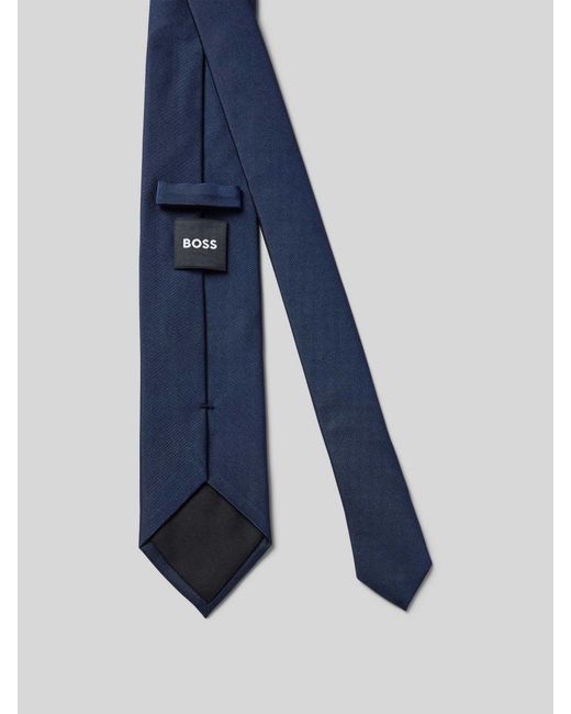 Boss Krawatte mit Label-Patch in Blue für Herren