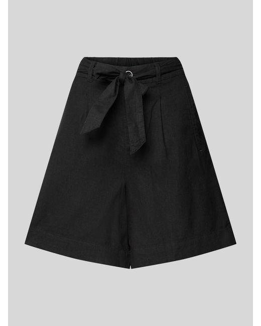 S.oliver Black Shorts mit Stoffgürtel