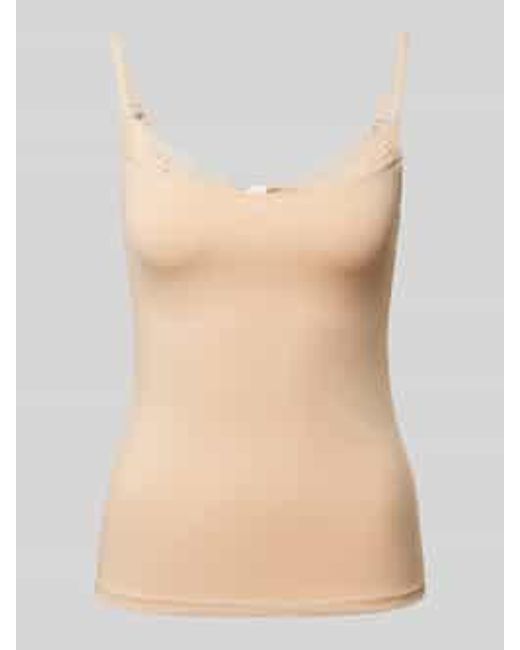 SKINY Slim Fit Top Met Bandjes En Kant in het Natural