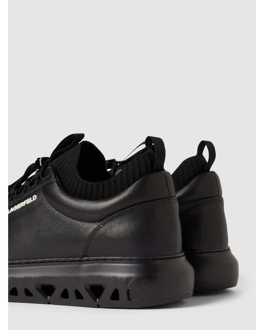 Karl Lagerfeld Sneaker mit Label-Applikation in Black für Herren