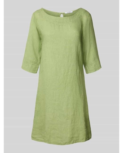 ZABAIONE Green Knielanges Kleid mit 1/2-Ärmel