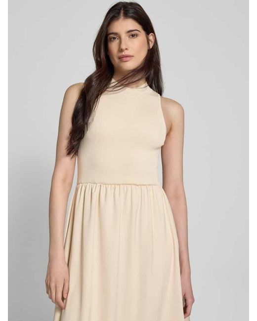 Gestuz Natural Maxikleid mit Turtleneck Modell 'sama'