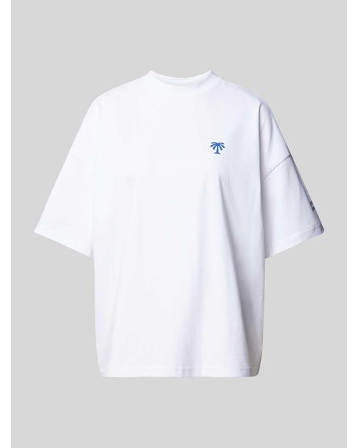 PEGADOR Oversized T-shirt Van Puur Katoen in het White