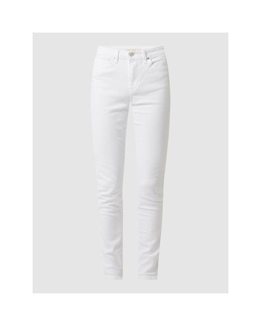 Levi's White Skinny Fit High Rise Jeans mit Stretch-Anteil Modell '721' - Water