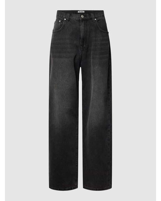 Review Wide Leg Jeans im 5-Pocket-Design in Black für Herren