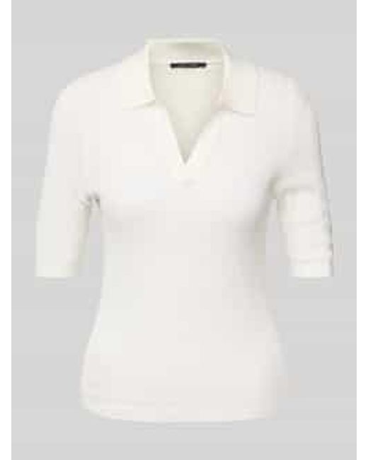 Comma, Gebreide Pullover Met Polokraag in het Natural