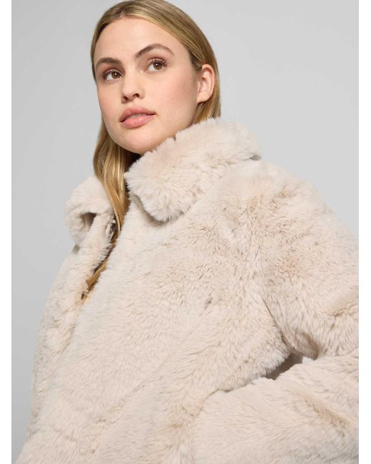 Milano Italy Teddy- & Faux Fur Jassen in het Natural