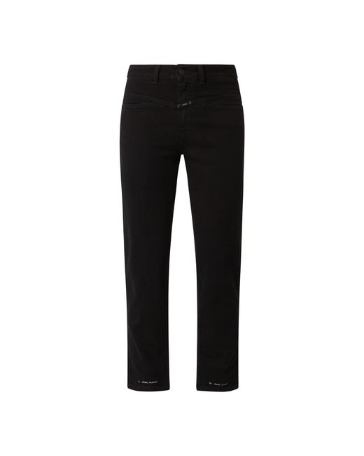 Closed Black Heritage Fit Jeans mit Stretch-Anteil Modell 'Pedal Pusher'