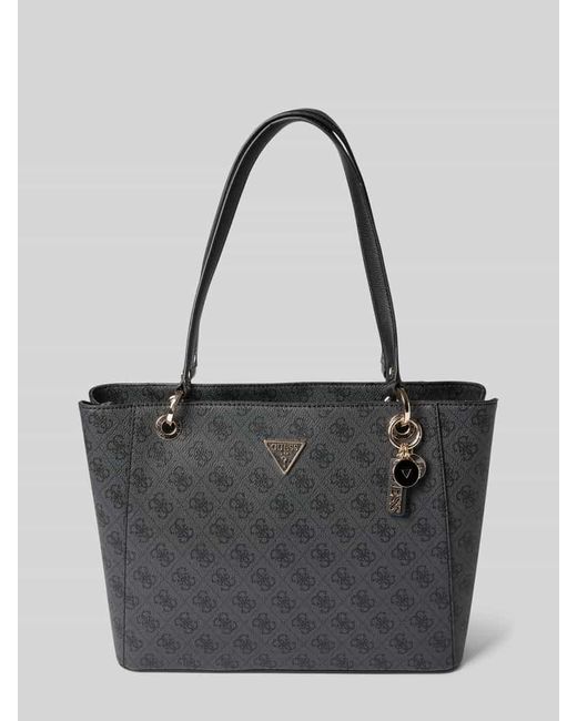 Guess Black Handtasche mit Label-Applikation Modell 'NOELLE'