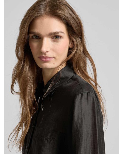 Stefanel Overhemdblouse Met Knoopsluiting in het Black