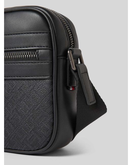 Tommy Hilfiger Schoudertas Met Logostructuur in het Black voor heren
