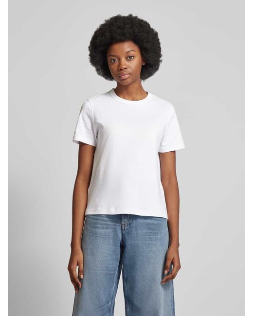 Mango White T-Shirt mit Rundhalsausschnitt Modell 'RITA'