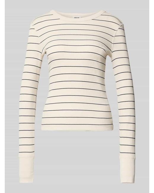 Drykorn Natural Longsleeve mit Rundhalsausschnitt Modell 'NURIT'