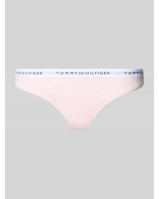 Tommy Hilfiger Pink String aus Baumwoll-Mix