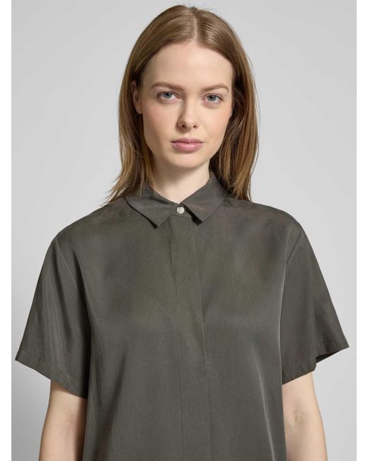 Samsøe & Samsøe Regular Fit Overhemdblouse Met 1/2-mouwen in het Gray