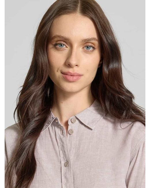 Vero Moda Pink Boxy Fit Leinenbluse mit Passe Modell 'LINN'