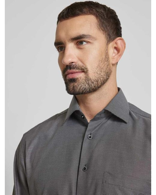 Eterna Comfort Fit Business-Hemd mit Kentkragen in Gray für Herren