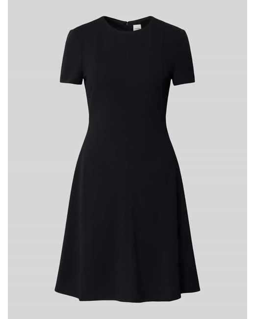 Calvin Klein Black Scuba Fit T-Shirt-Kleid mit Nahtreißverschluss Modell 'Flare'