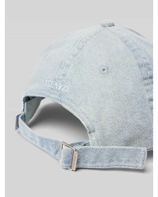 Dickies Basecap mit Label-Stitching Modell 'DAD' in White für Herren