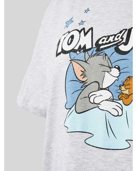 Jake*s T-shirt Met Tom&jerry®-print in het Gray