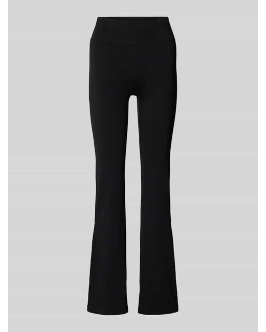 Champion Black Flared Leggings Mit Logo-Badge