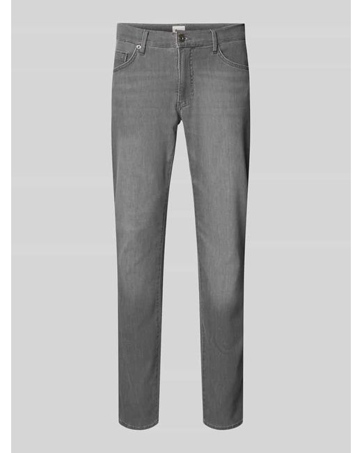 Brax Regular Fit Jeans im 5-Pocket-Design Modell 'Chuck' in Gray für Herren