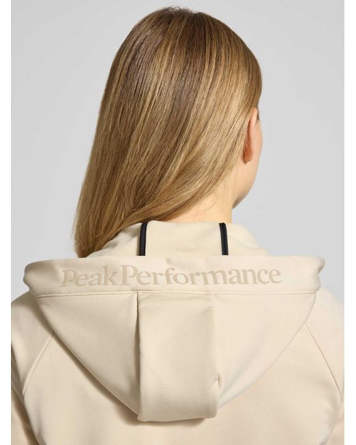 Peak Performance Softshell-Jack Met Capuchon Model 'Rider' in het Natural
