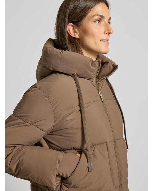 Mos Mosh Brown Steppjacke mit Kapuze Modell 'Ollie'