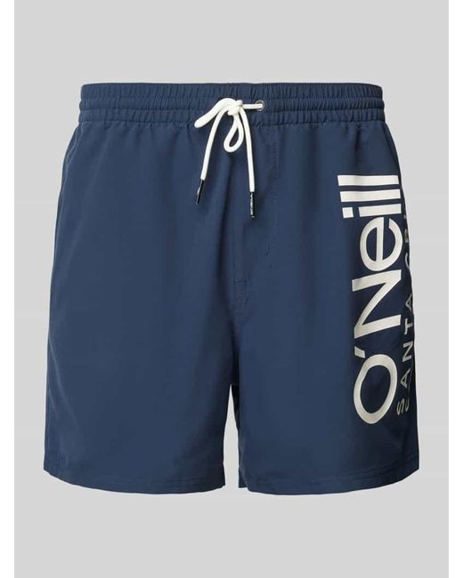 O'neill Sportswear Badehose mit Label-Print Modell 'Original Cali' in Blue für Herren
