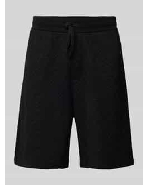 ARMANI EXCHANGE Regular Fit Sweatshorts Met Labelprint En Viscose in het Black voor heren