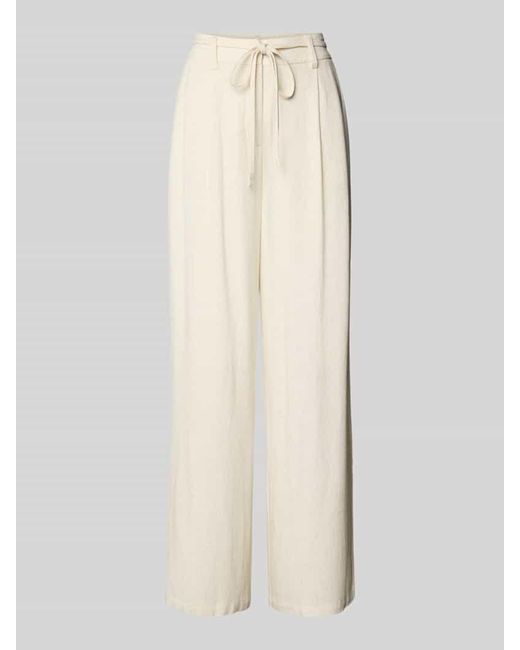 Moves White Hose aus Viskose-Leinen-Mix Modell 'Andriana'