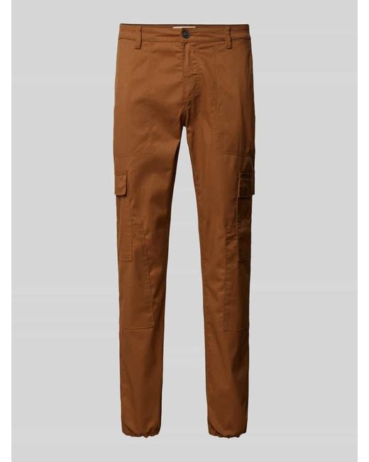 Blend Cargohose Mit Elastischen Abschlüssen in Brown für Herren