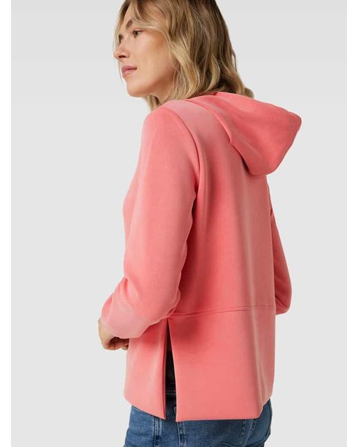 Opus Hoodie in unifarbenem Design Modell 'Gammi' in Pink für Herren