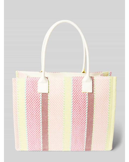 SEIDENFELT Pink Handtasche mit Strukturmuster Modell 'HULU'