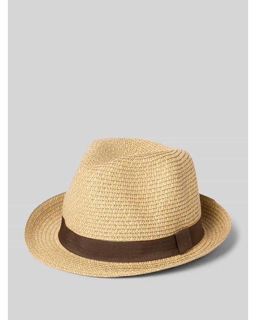 Müller Headwear Strohhut mit Hutband Modell 'TRILBY' in Natural für Herren