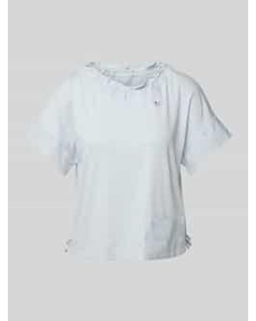 Marc Cain T-shirt Met Steekzak in het Blue