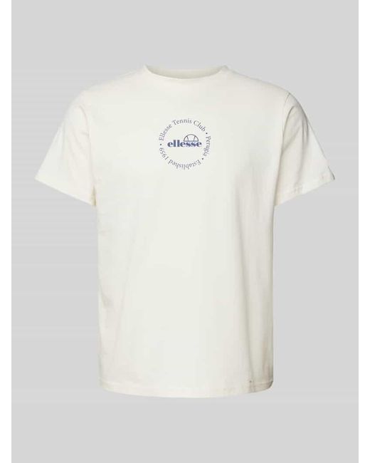 Ellesse T-Shirt mit Label-Print Modell 'MELODI' in White für Herren