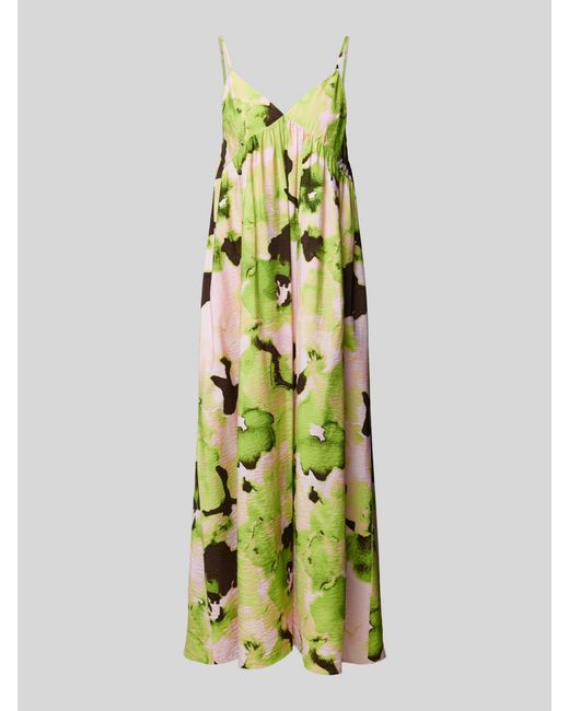 SELECTED Midi-jurk Met All-over Print in het Green