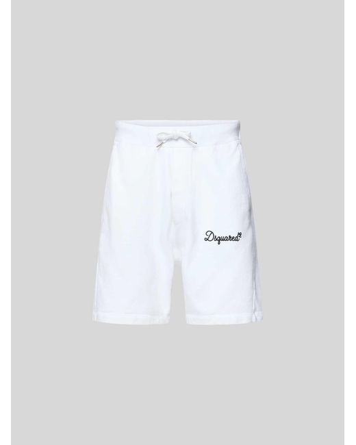 DSquared² Sweatshorts in het White voor heren