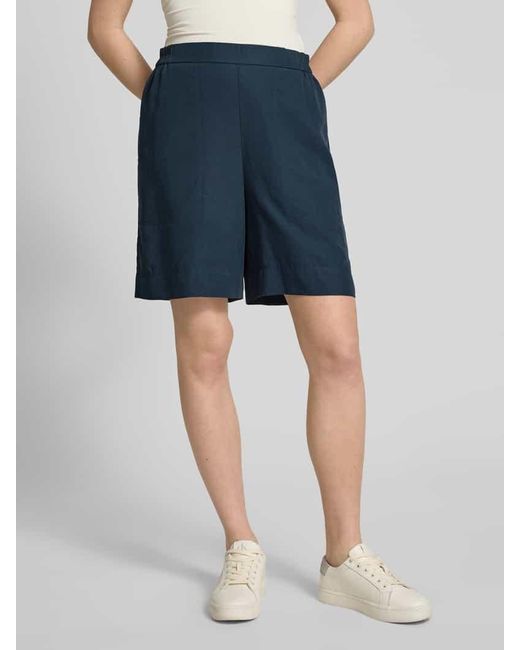 Marc O' Polo Blue Wide Fit Bermudas mit elastischem Bund