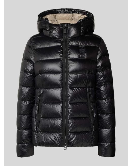 Blauer Usa Gewatteerd Jack Met Tweewegsritssluiting, Model 'Caroll' in het Black
